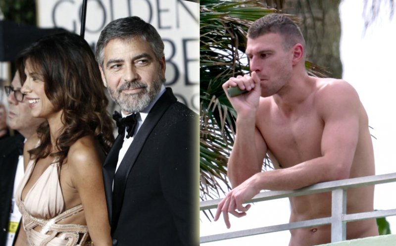 Fosta iubită a lui George Clooney și partenerul ei, un român cu 15 ani mai tânăr, goi-pușcă în văzul tuturor