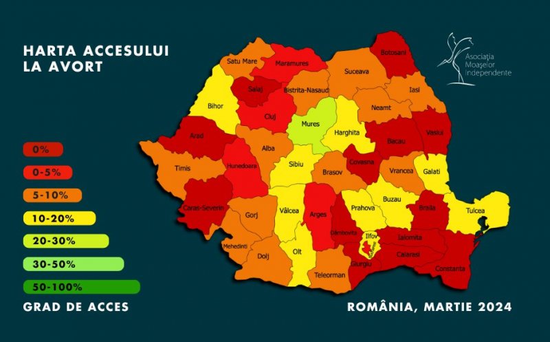 HARTA accesului la avort în România: Peste 80% dintre unitățile medicale publice nu oferă astfel de servicii sau nu pot fi contactate/ Cât costă procedura