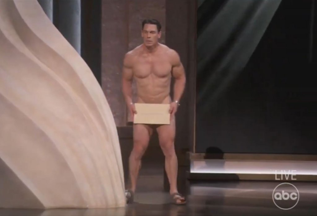 Moment de senzație la Oscar 2024. John Cena a urcat gol pe scenă