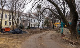 Cum merg lucrările la Parcul Caragiale. Canalul Morii va fi descoperit până la strada Ferdinand și clădirea BT își va schimba “fața”