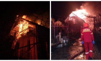 Alertă pe o stradă din Cluj-Napoca! Casa unei familii, cuprinsă de flăcări / Intervin două autospeciale ISU
