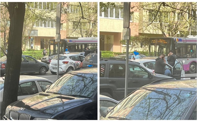 ACCIDENT între mai multe mașini, în Cluj-Napoca