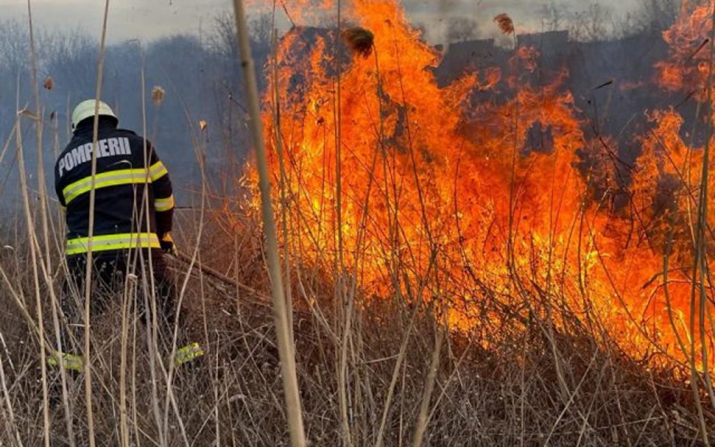 Județul Cluj, în flăcări: Cel puțin șapte incendii au fost semnalate în ultimele ore
