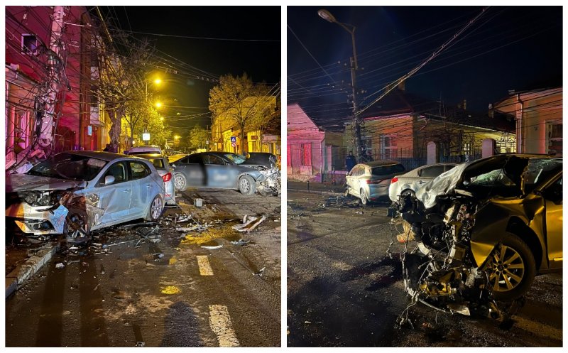 Cum s-a produs accidentul de pe strada Decebal đin Cluj. Un șofer de Uber beat a intrat pe contrasens