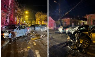 Cum s-a produs accidentul de pe strada Decebal đin Cluj. Un șofer de Uber beat a intrat pe contrasens