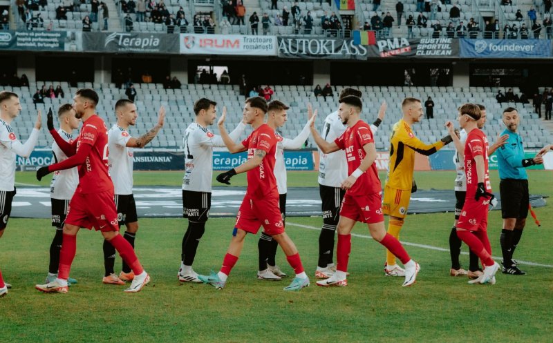 Universitatea Cluj dispută astăzi sferturile de finală ale Cupei României