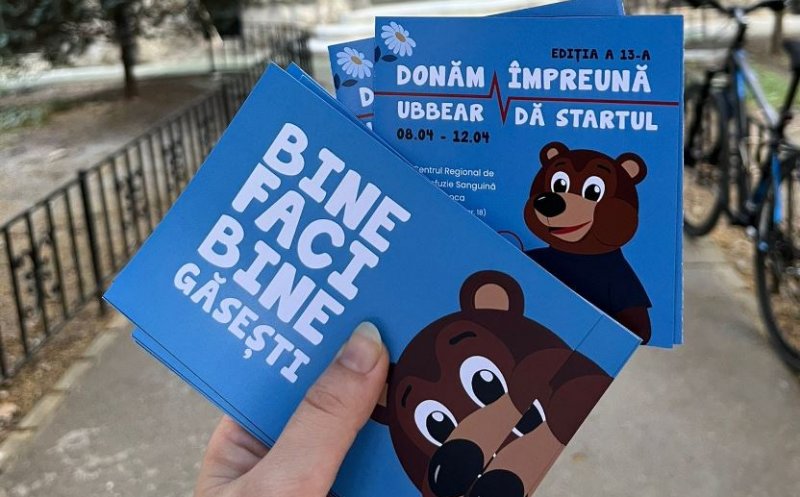 UBB Cluj, o nouă campanie de donare de sânge: "UBBEAR dă startul!"