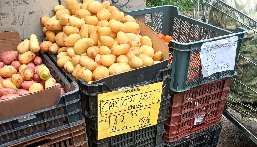 Cartofii, mâncarea săracului, produs de lux în aprozarele Clujului