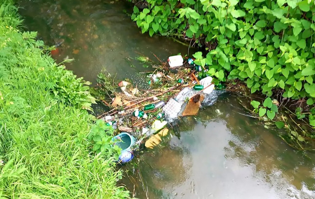 Albia unui râu din Cluj a devenit groapă de gunoi