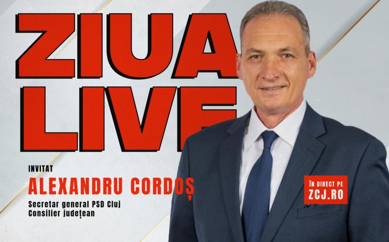 Alexandru Cordoș, invitat la ZIUA LIVE / Proiectele PSD pentru Cluj