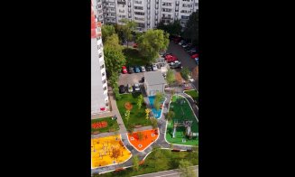 Zona unei foste centrale termice de cartier din Mănăștur, transformată în spațiu verde