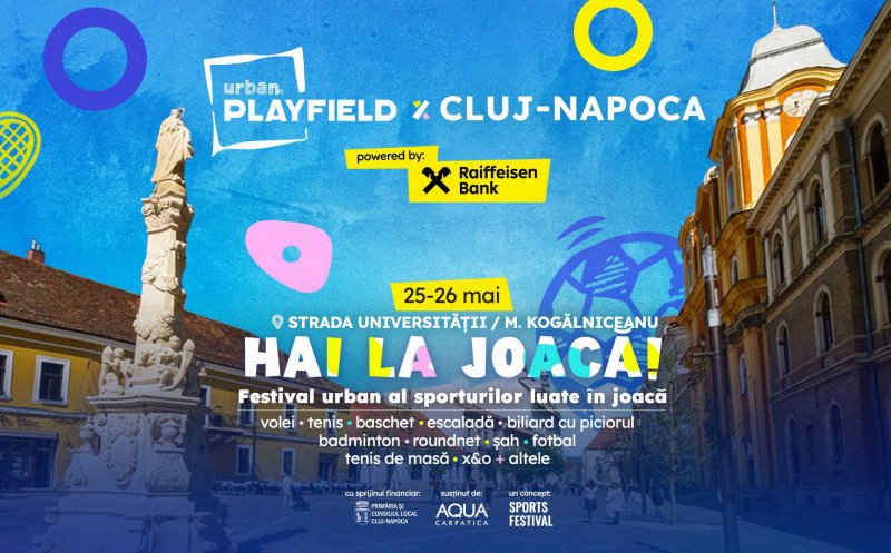 Sports Festival, de la Cluj-Napoca în toată România. A fost lansat proiectul Urban Playfield în întreaga țară