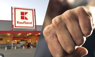 Bătaie la Kaufland! Cinci persoane au fost conduse la secția de Poliție