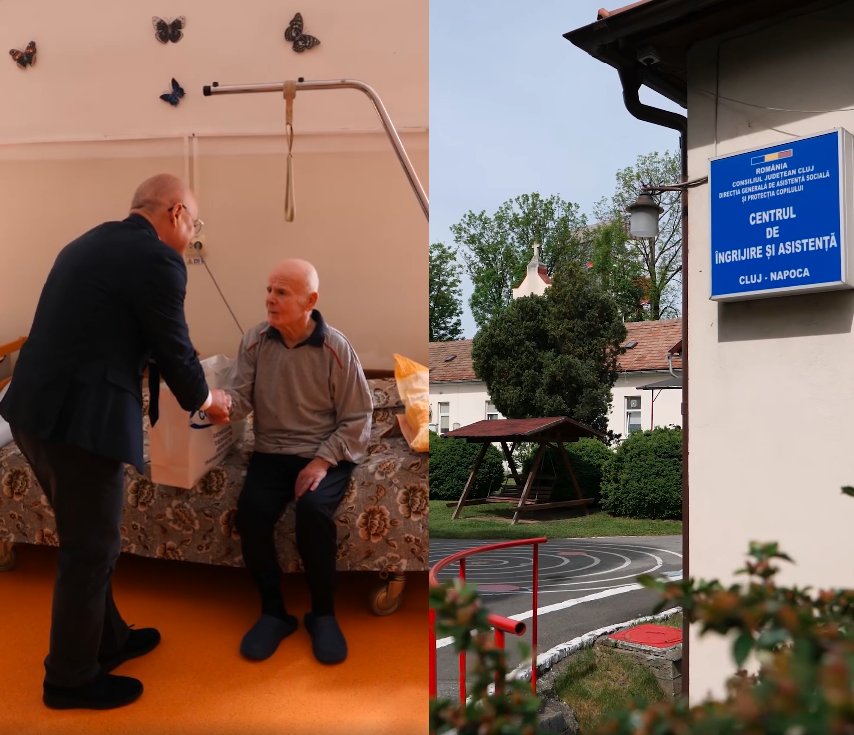 Cadouri de Paște pentru vârstnicii de la Centrul de Îngrijire și Asistență Cluj. Primarul Boc: „Nimeni nu e uitat, nimeni nu e abandonat”