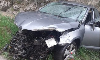 ACCIDENT sau CASCADORIE pe Autostrada Transilvania în judeţul Cluj