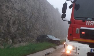 ACCIDENT sau CASCADORIE pe Autostrada Transilvania în judeţul Cluj
