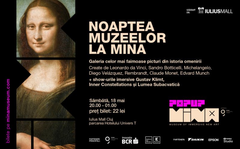 Bilete reduse cu 50% în acest weekend pentru spectacolele imersive de la MINA POP-UP, la Iulius Mall Cluj