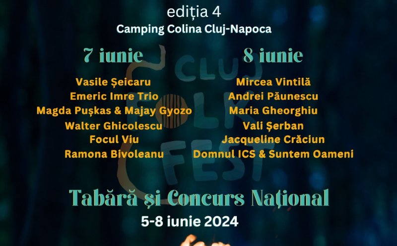 A 4-a ediție a Cluj Folk Fest e gata de start!  12 concerte, Concurs Național de Talente și Tabără Folk
