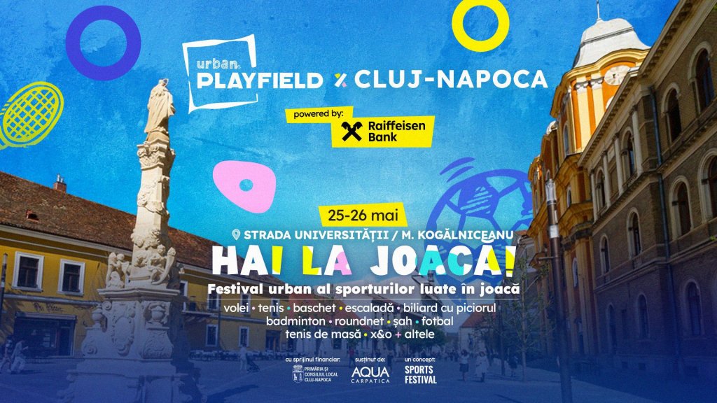 Cluj-Napoca, al doilea oraș de pe harta Urban Playfield