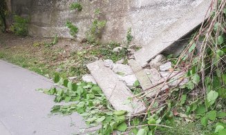 Prăvale gardul în Cluj-Napoca / Pericol pentru elevii care merg la şcoală