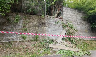 Prăvale gardul în Cluj-Napoca / Pericol pentru copiii care merg la şcoală
