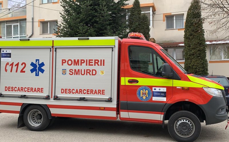 Accident rutier cu o victimă pe un drum din Cluj! SMURD-ul și descarcerarea au intervenit