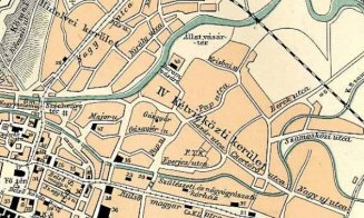 Zona fostului abator, o hartă din 1897