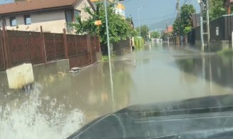 S-au rupt norii în Florești. Inundații mari pe străzile comunei
