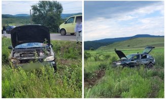 Intervenție rapidă în Cluj: O femeie prinsă sub o mașina răsturnată a fost salvată de martori și pompieri