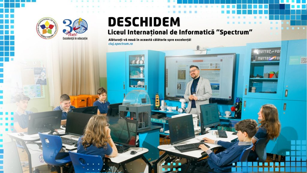Școala Gimnazială Internațională ”Spectrum” din Cluj-Napoca devine Liceul Internațional de Informatică ”Spectrum”!