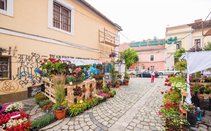 Strada Potaissa redevine piața de flori „altfel”