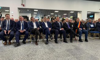 Noul terminal de la Aeroportul Cluj, inaugurat în prezența premierului Marcel Ciolacu. Sunt prezenți și Ciucă, Grideanu, Bode și alte oficialități de la București