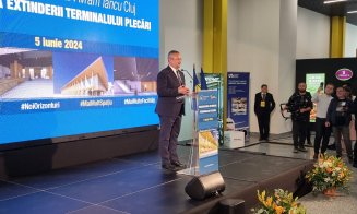 Noul terminal de la Aeroportul Cluj, inaugurat în prezența premierului Marcel Ciolacu. Sunt prezenți și Ciucă, Grideanu, Bode și alte oficialități de 