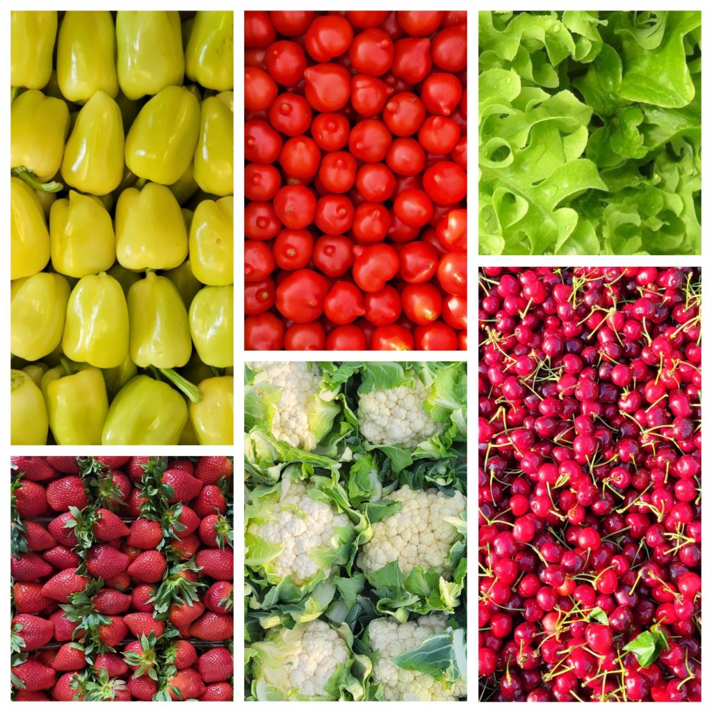 Cât costă fructele și legumele la piaţa din Dezmir. Uite cu cât iei căpșuni, cireșe sau roșii oltenești direct de la producător