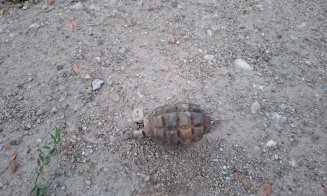 Grenadă găsită într-un parc din Ardeal. Au intervenit pirotehniștii