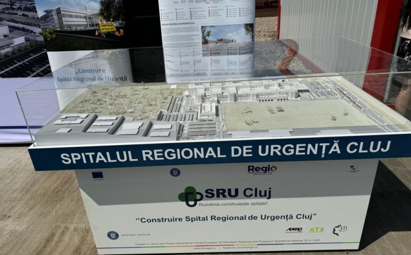 Lucrările propriu-zise la Spitalul Regional de Urgență Cluj, scoase la licitație. Contract de peste 2 mld. lei