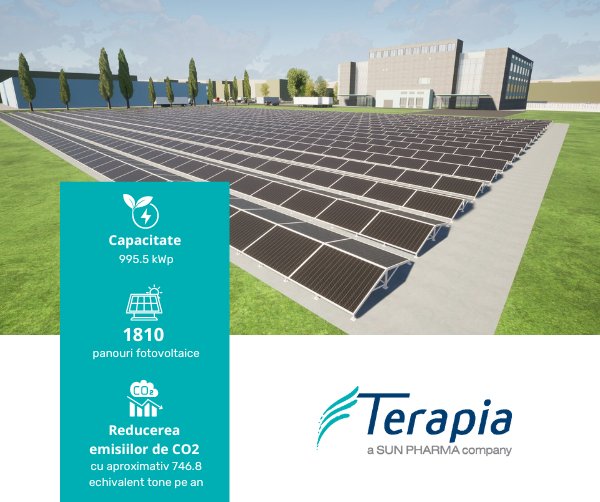 Parteneriat pentru energie verde în Cluj: Terapia și EnergoBit încep construcția unei stații fotovoltaice cofinanțată prin PNRR