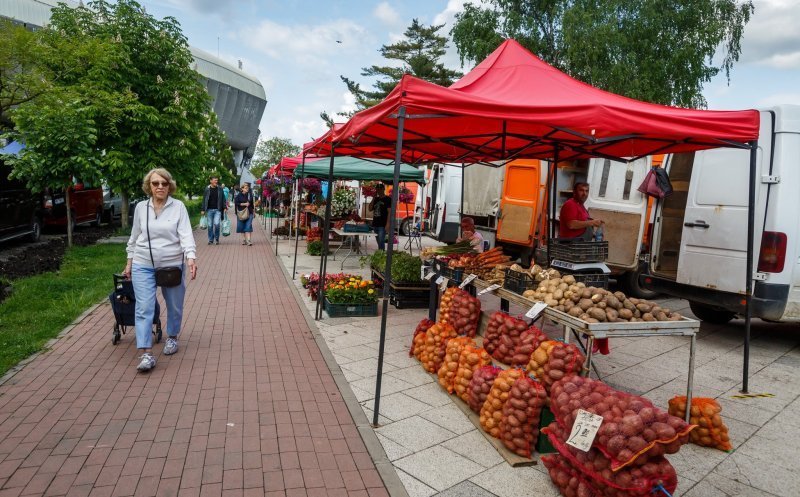 Piața volantă din zona Cluj Arena a fost relocată în acest weekend