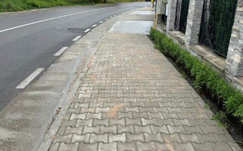 Se fac trotuare noi în două localități din județul Cluj