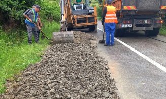 Reparații pe un nou drum județean din Cluj. Se vor astupa și gropile