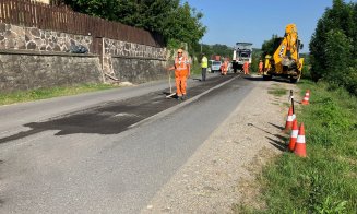Asfaltări într-o localitate din județul Cluj. Tișe: „Infrastructura rutieră rămâne o prioritate absolută”