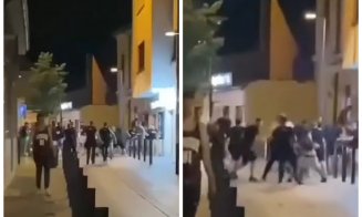 Incident violent în centrul Clujului. Mai mulți suporteri ai naționalei României și-au împărțit pumni și picioare