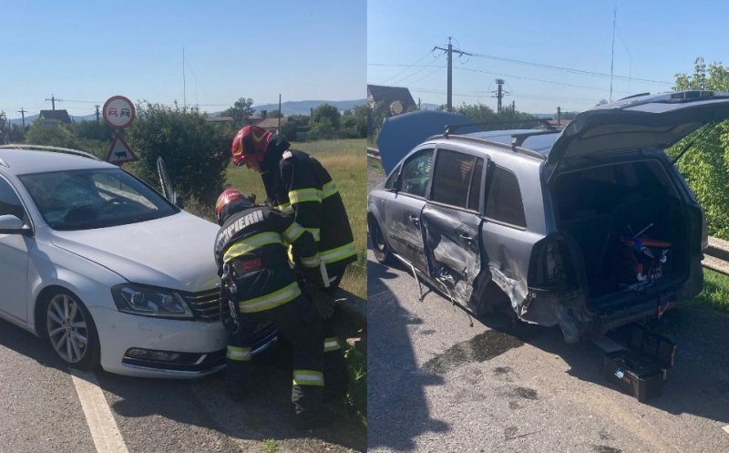 Accident pe DN1 Aiud-Turda. Patru persoane rănite, două mașini avariate