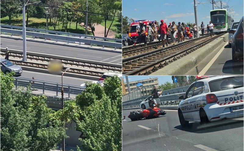 Accident mortal. Un tânăr motociclis și-a pierdut viața după ce a lovit o bordură și a zburat direct pe linia de tramvai