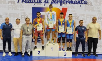 CSM Cluj, locul 1 pe ţară, cu 4 medalii de aur şi una de argint la Campionatul Național Invididual U15 de lupte