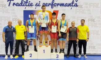 CSM Cluj, locul 1 pe ţară la lupte, cu 4 medalii de aur şi una de argint la Campionatul Național Invididual U15