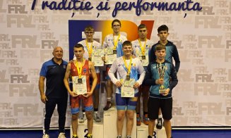 CSM Cluj, locul 1 pe ţară, cu 4 medalii de aur şi una de argint la Campionatul Național Invididual U15 de lupte