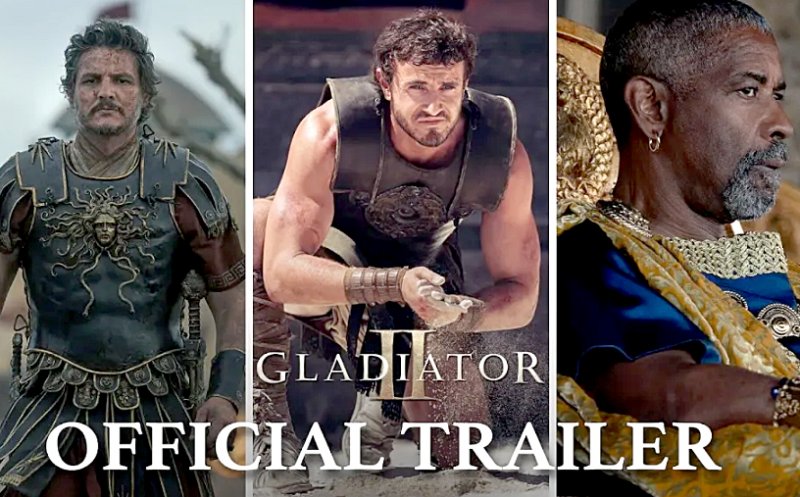 Primul TRAILER „Gladiatorul 2”, filmul aşteptat de 24 de ani / Denzel Washington, Pedro Pascal și Paul Mescal fac senzație