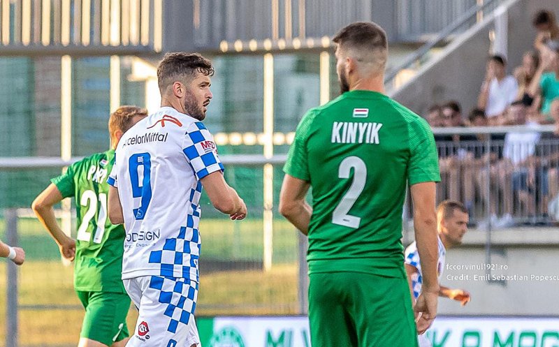 Clujeanul Sergiu Buş, gol spectaculos în Paks – Corvinul. Victorie categorică pentru Hunedoara în primul tur preliminar din UEFA Europa League