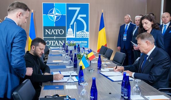 Iohannis și Zelenski au semnat, la Washington, un acord bilateral de securitate între România și Ucraina. Ce prevede documentul